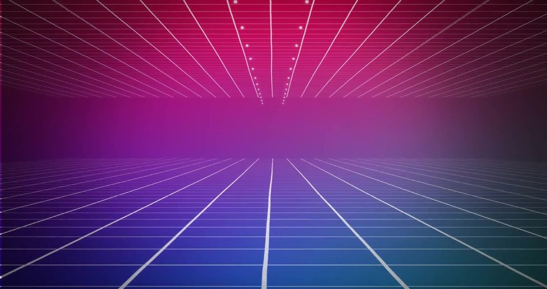 Futuristic Digital Grid with Gradient Background