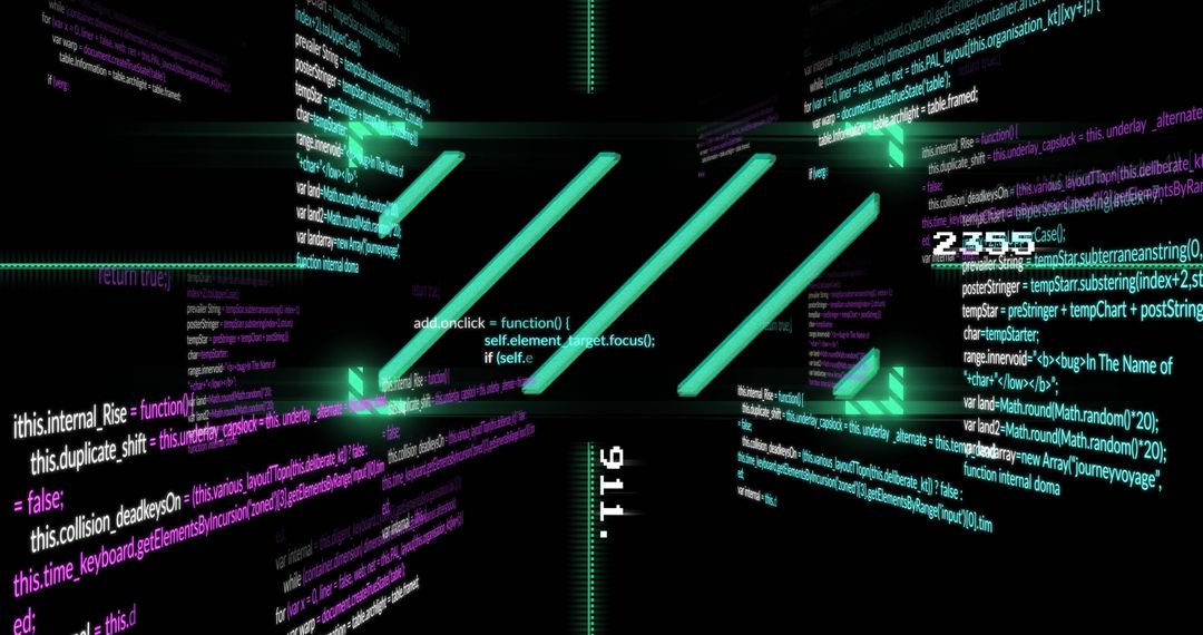 Abstract Digital Data Dimensional Display Design