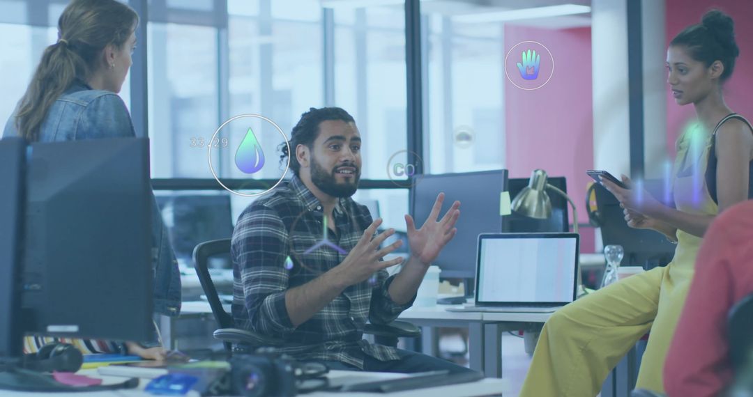 Eco-Conscious Team Discussing Sustainable Business Solutions