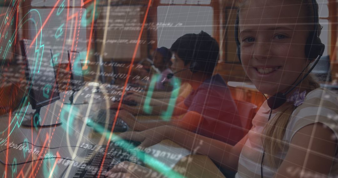 Children Learning with Advanced Technology in Classroom