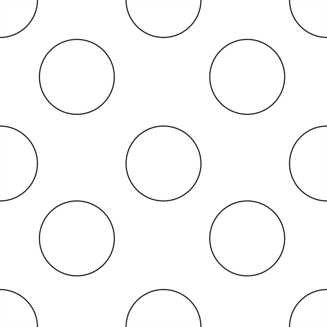 Seamless Transparent Polka Dot Pattern with Bold White Circles