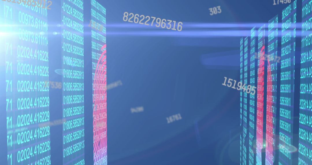 biometric data and cybersecurity in advanced server environment - Free Images, Stock Photos and Pictures on Pikwizard.com