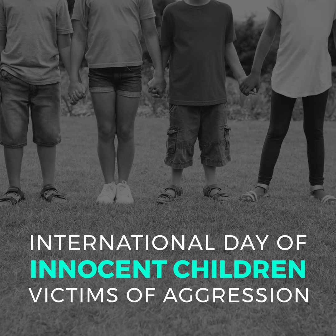 Children Holding Hands Supporting Peace Advocacy