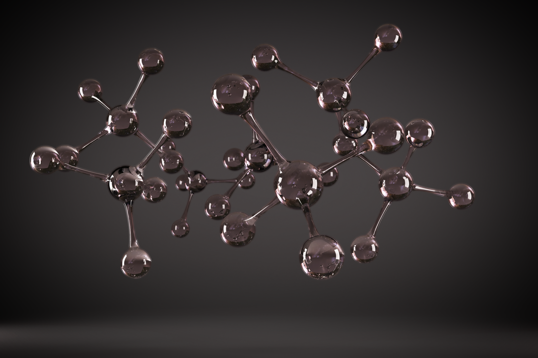 Transparent Black Molecule Model with Reflective Surface - Download Free Stock Images Pikwizard.com