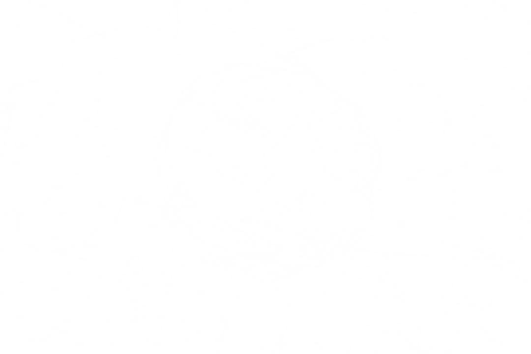 Abstract Digital Shapes and Data Connections Transparent