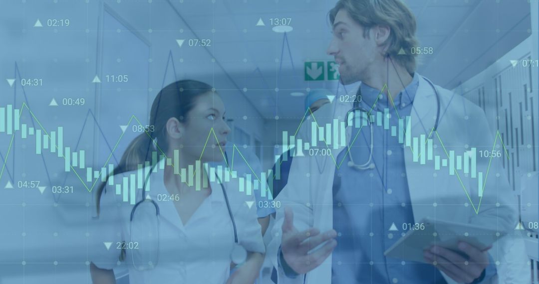 Diverse Doctors Analyzing Data for Modern Healthcare Innovations