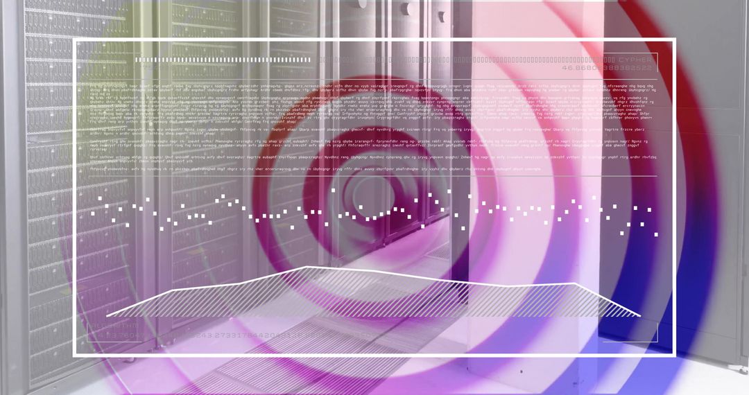 Abstract Digital Journey Over Data Servers and Connections