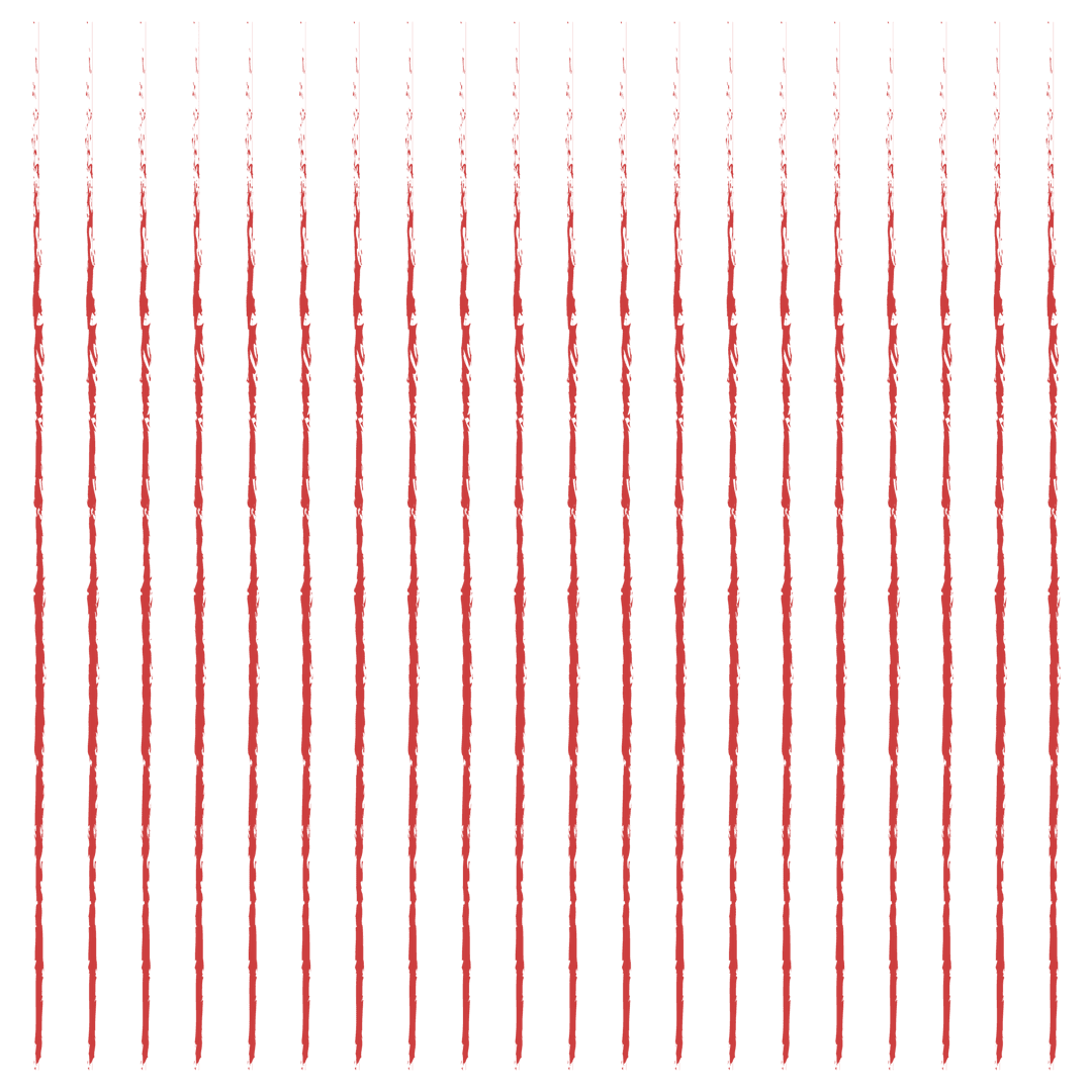 Transparent Red Lines Pattern on Clear Background