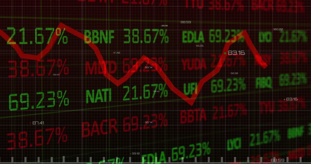 Dynamic Stock Market Data with Fluctuating Graph