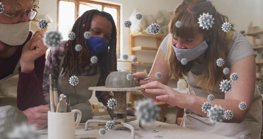 Diverse Potters Create Pottery with COVID Particles Amid Pandemic