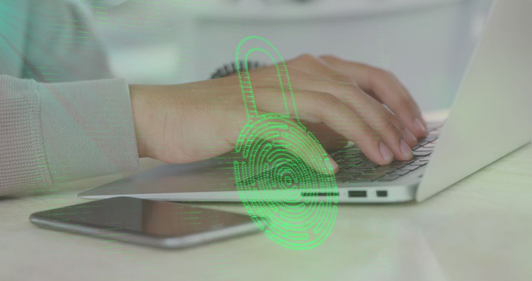 Biometric Security and Data Processing with Laptop Use