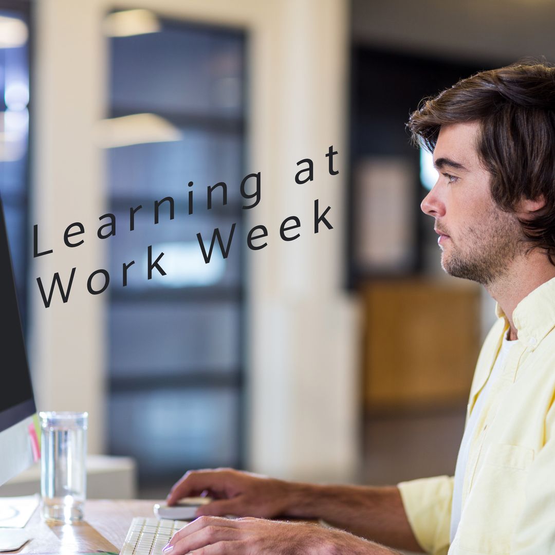 Young Professional Engaged in Virtual Learning at Work