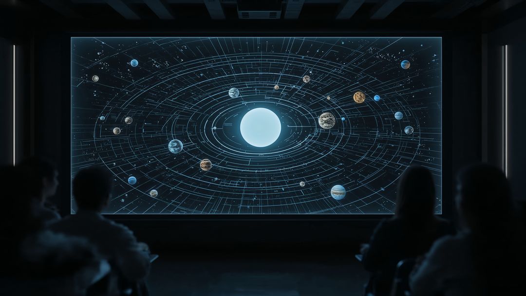 Immersive Digital Display of Solar System in Modern Theatre