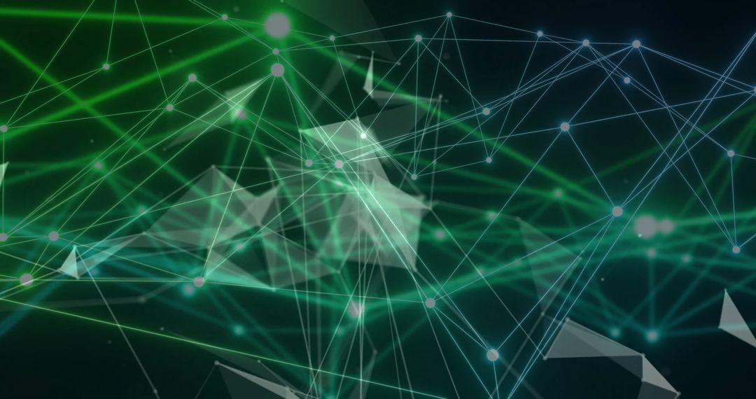 Abstract Network of Connections with Green Digital Lines