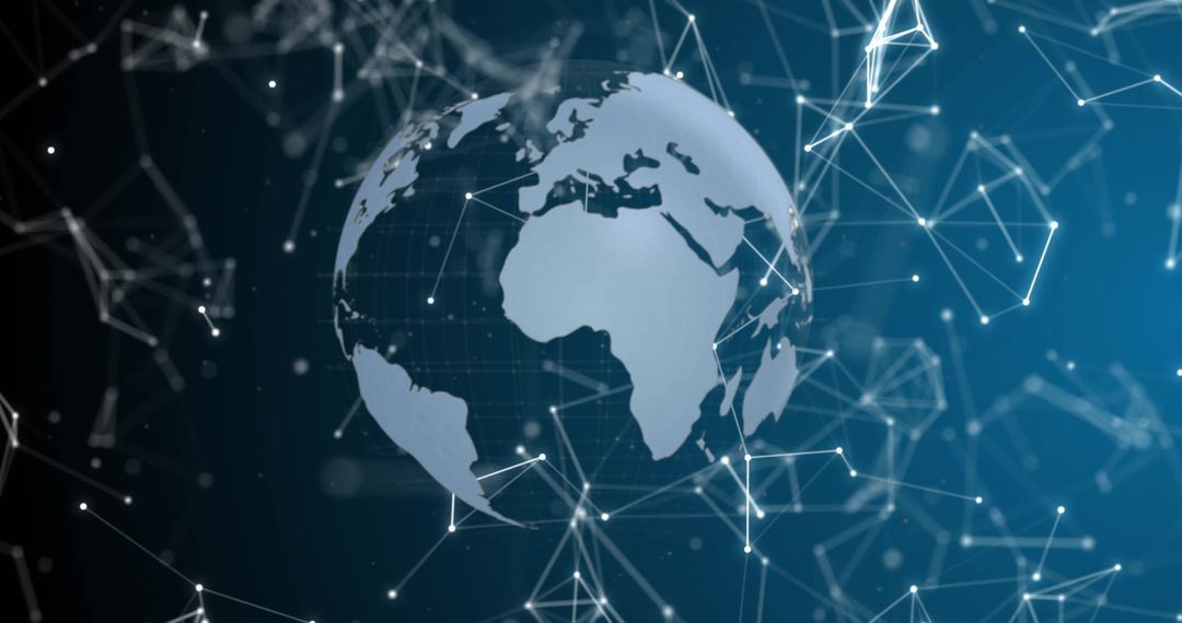 Digital Earth with Network Connections and Data Nodes