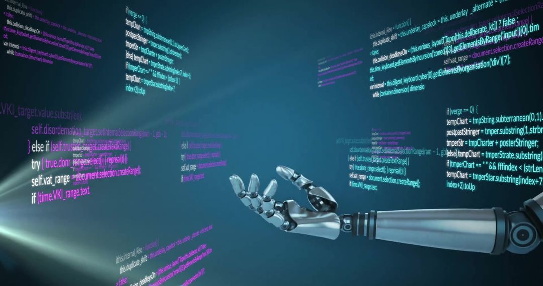 Robotic Hand Interacting with Colorful Digital Code Display