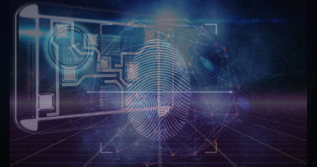 Digital Interface Concept with Fingerprint and Data Processing