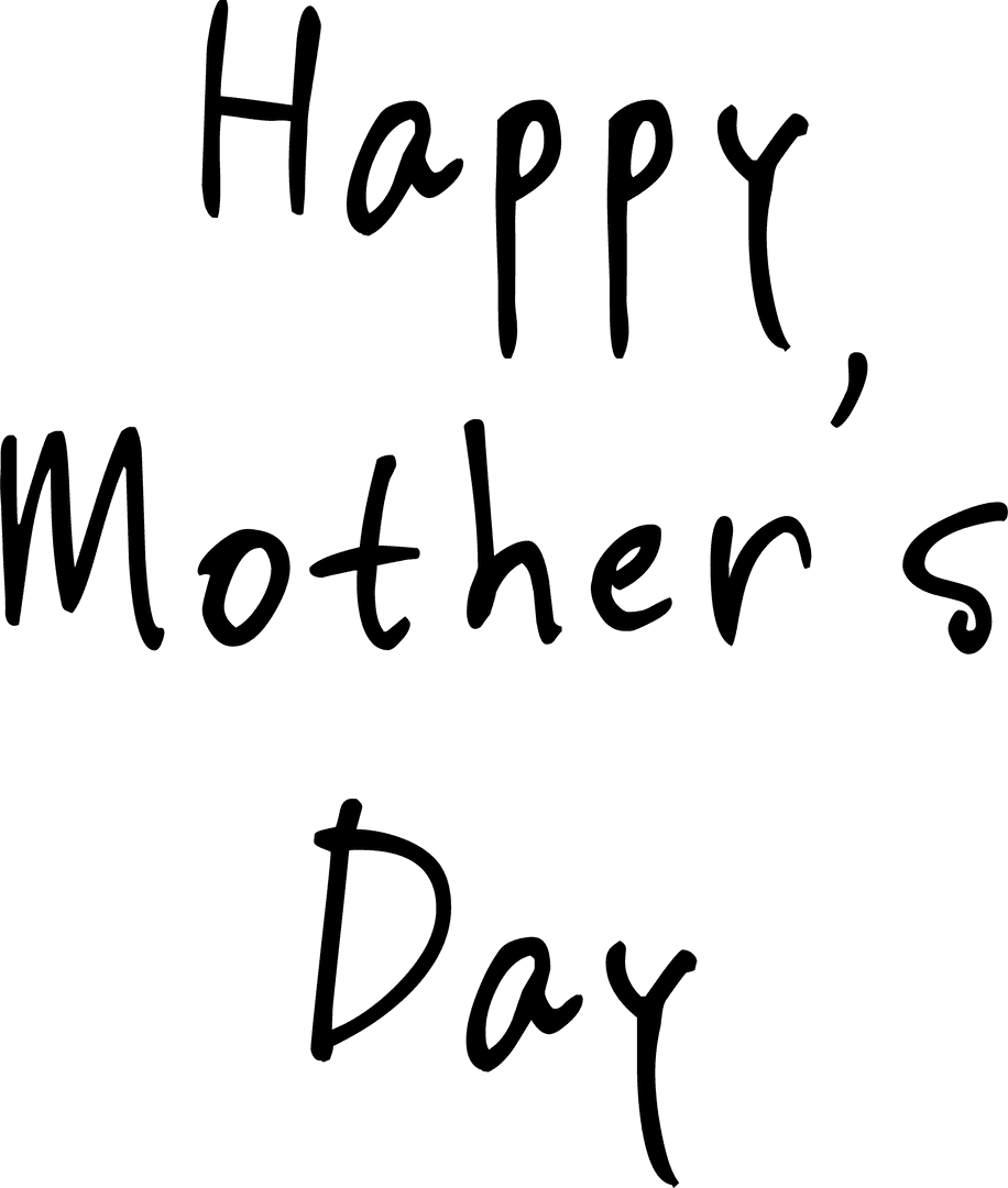 Comforting Transparent Mother's Day Greeting Text