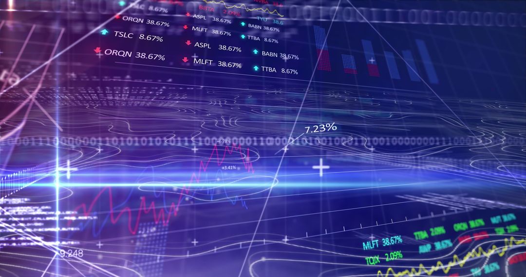 Dynamic Digital Interface with Binary Coding and Data - Free Images, Stock Photos and Pictures on Pikwizard.com