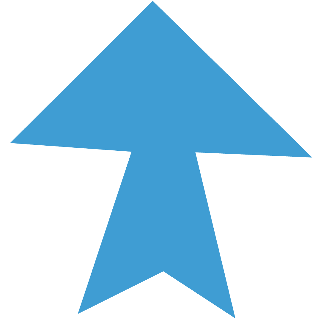 Blue Arrow Transparent PNG Illustration with Shapes and Pattern