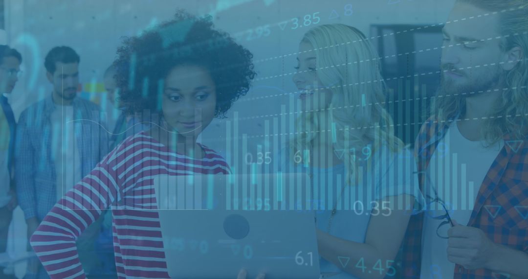 Diverse Team Discussing Business Data Technology