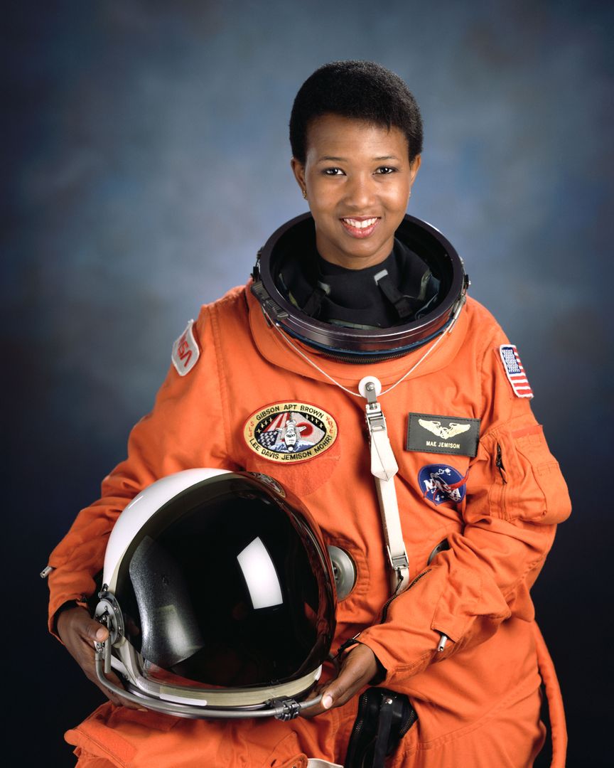 Official portrait of STS-47 Mission Specialist Mae C. Jemison in LES - Free Images, Stock Photos and Pictures on Pikwizard.com