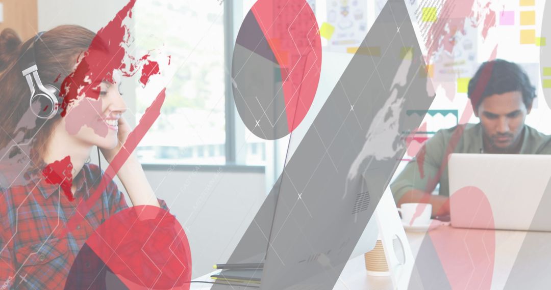 Collaborative Teamwork in Modern Digital Office Workspace