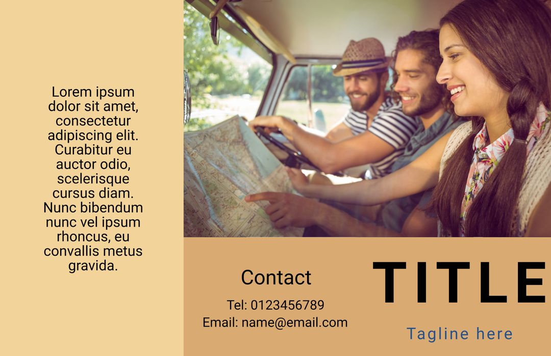 Friends Driven by Adventure Enjoy Fun Road Trip