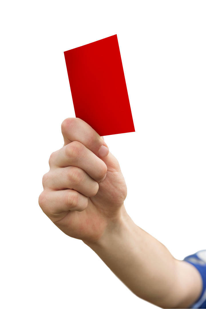 Hand Holding Red Card Isolated on Transparent Background - Download Free Stock Images Pikwizard.com