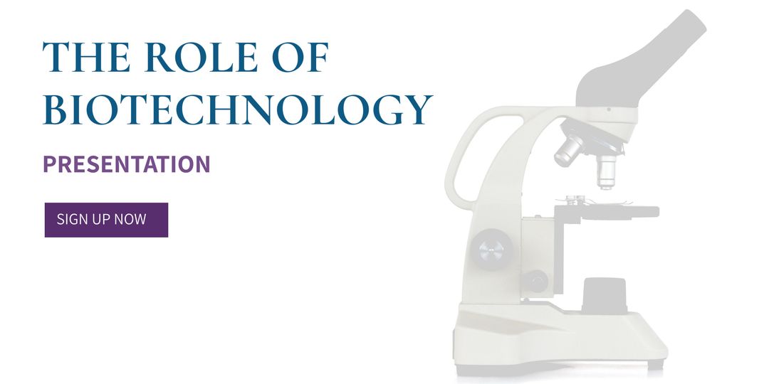 Biotechnology Presentation With Microscope Image - Download Free Stock Templates Pikwizard.com