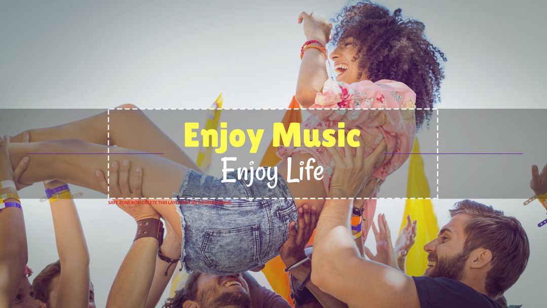 Euphoric Crowd Surfing at Energetic Music Festival