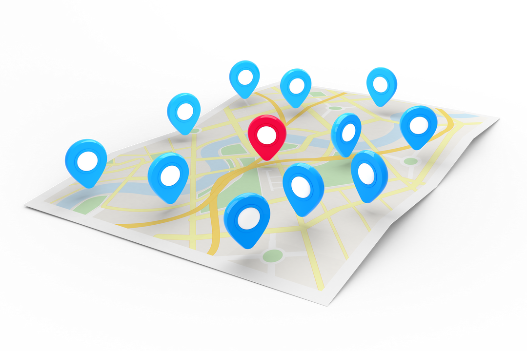 Transparent Map Illustration with Dynamic Location Tags - Download Free Stock Images Pikwizard.com