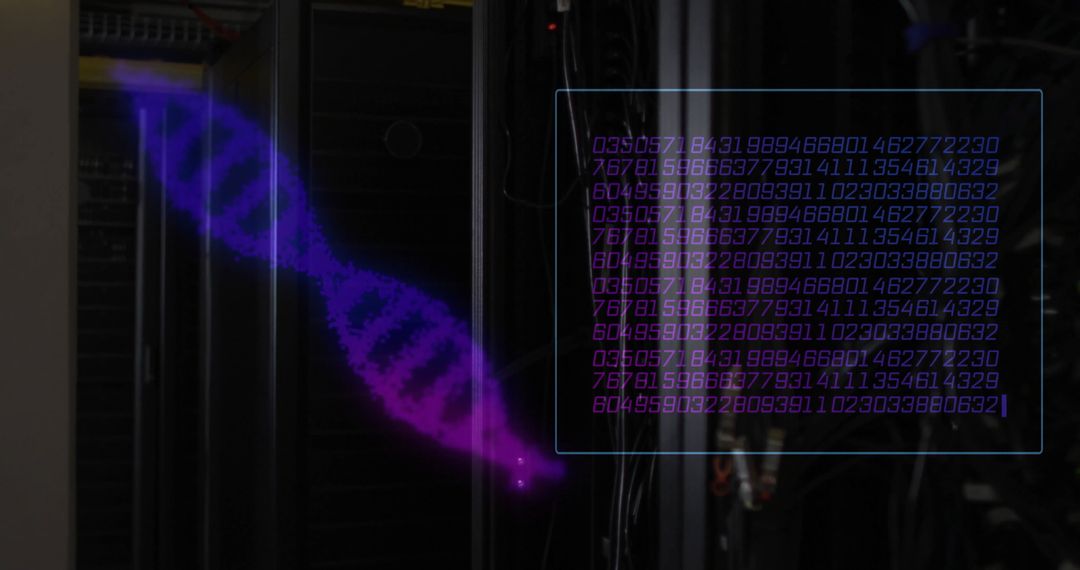 Digital DNA Strands in a High-Tech Server Environment