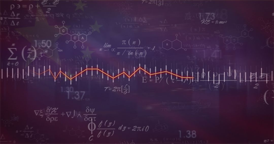 Abstract Mathematics with Dynamic Graph Line Pattern - Free Images, Stock Photos and Pictures on Pikwizard.com