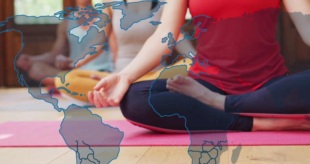 Global Yoga Meditation Session Highlighting Wellness and Unity