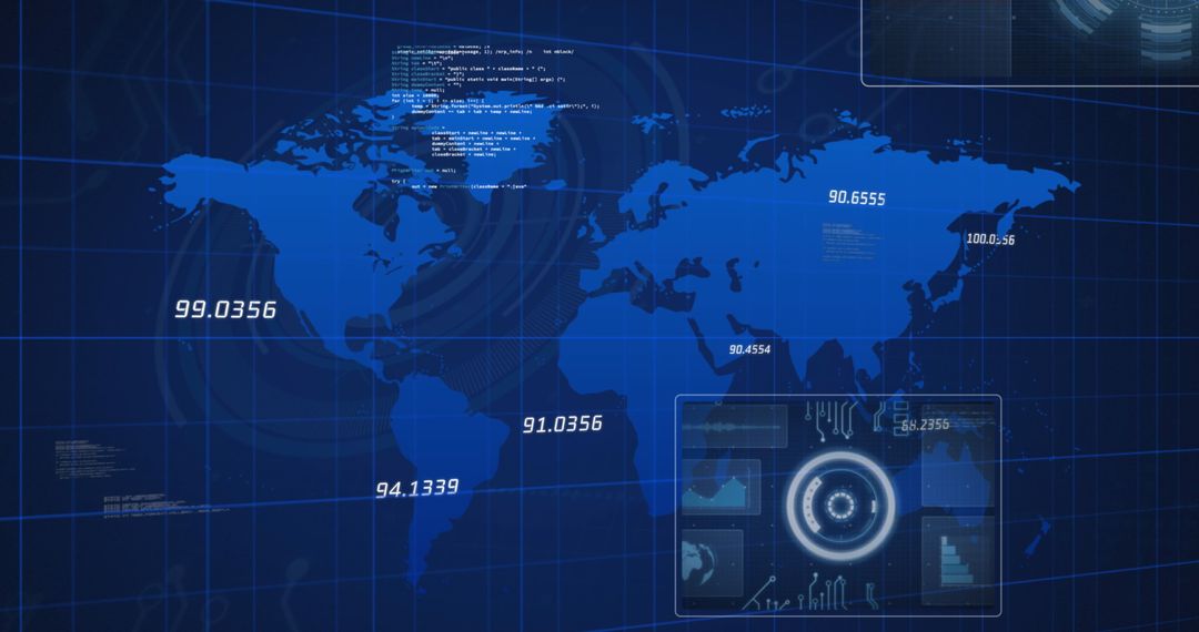 Global Data Analysis on Digital Tech Interface - Free Images, Stock Photos and Pictures on Pikwizard.com