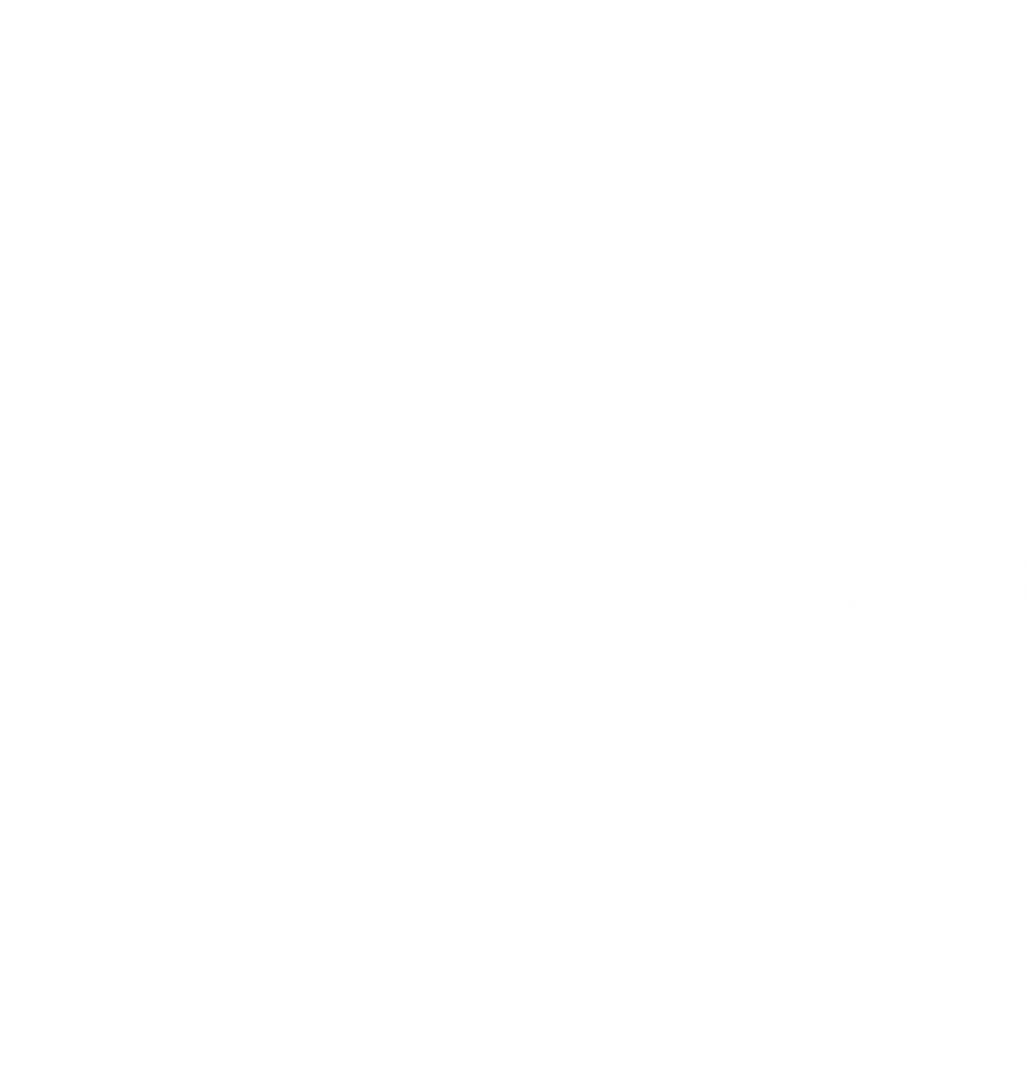 Heart Stopping Prices Tag Artwork on Transparent Background