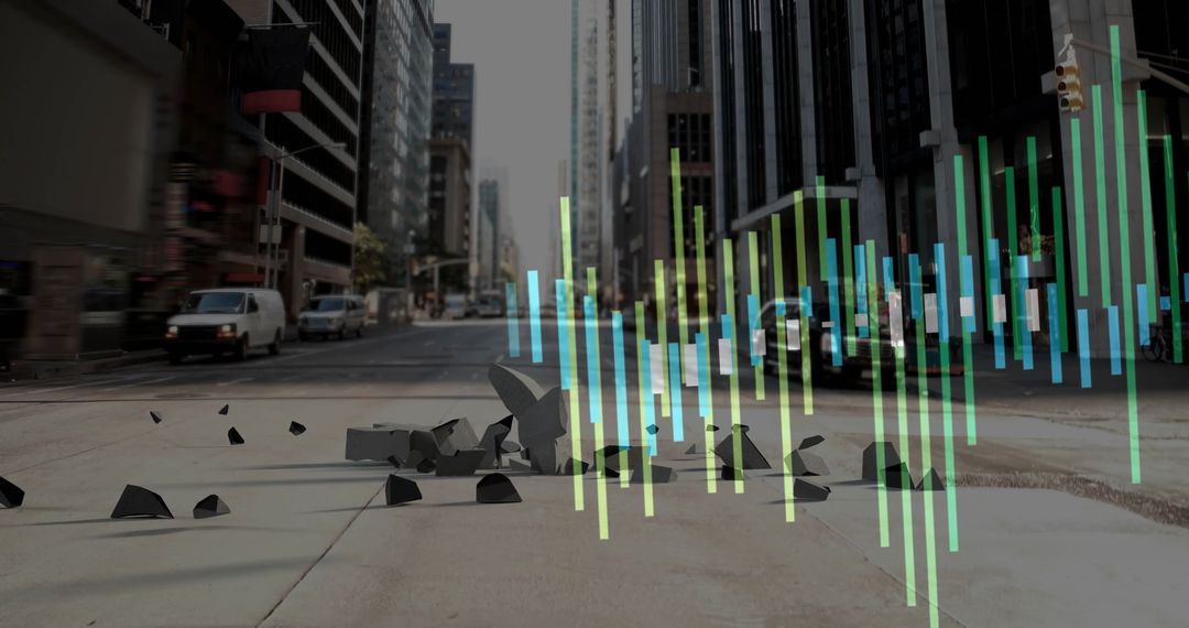 Digital Data Overlap with Urban Cityscape Revealing Modern Infrastructure Potential
