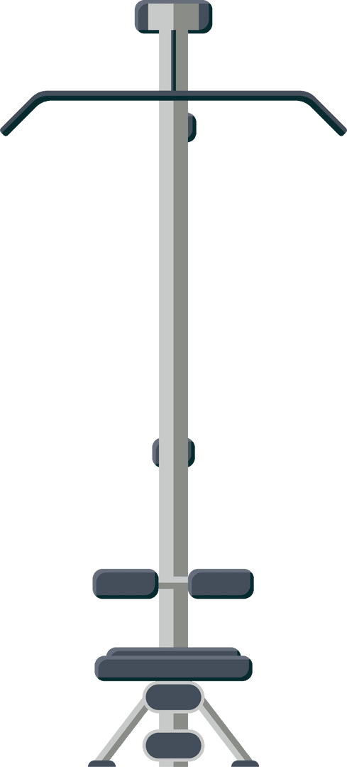 Minimalistic Ski Trainer with Transparent Background for Fitness