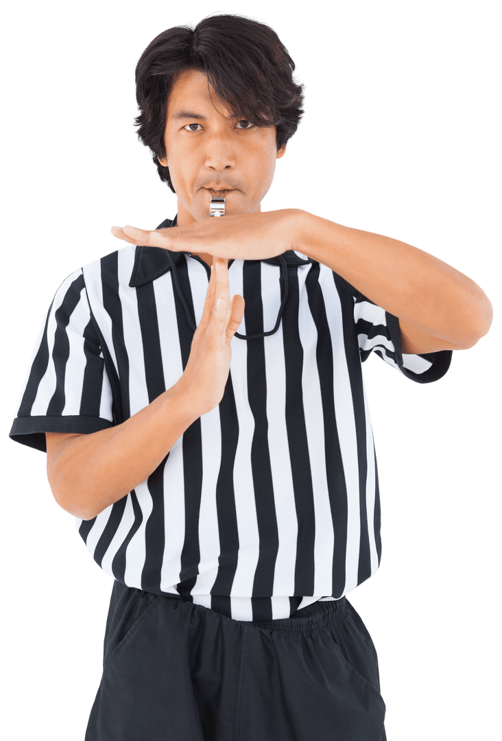 Transparent Referee Calling Timeout with Whistle - Download Free Stock Images Pikwizard.com