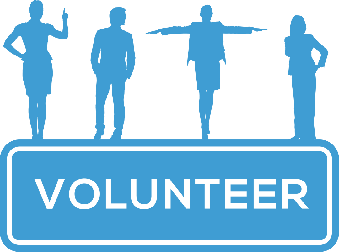 Volunteer Silhouettes with Charity Text on Transparent Background - Download Free Stock Images Pikwizard.com