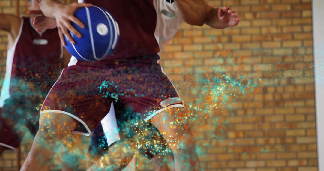 Dynamic Basketball Action with Energetic Motion Effects