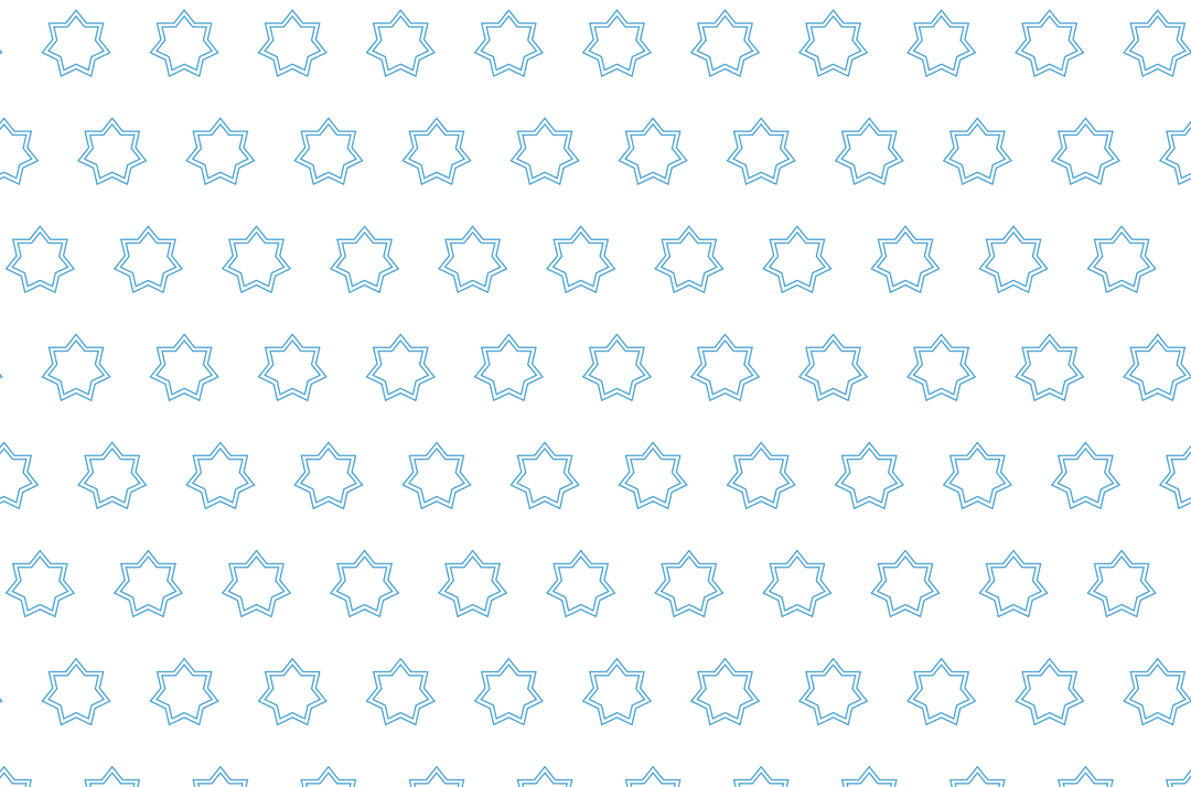 Digital Pattern with Blue Star Icons on Transparent Background