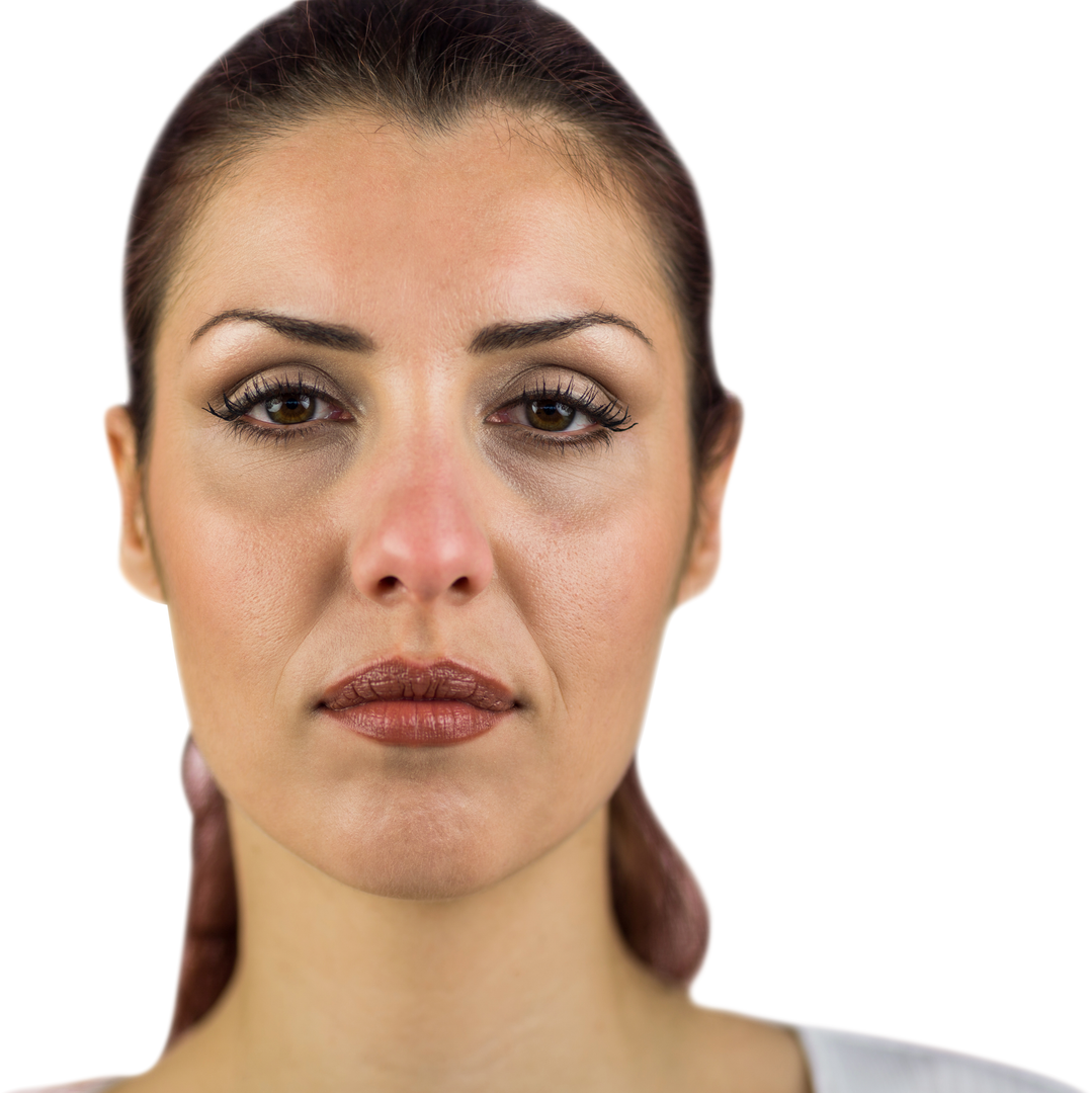 Transparent Portrait of Serious Woman Looking Forward - Download Free Stock Images Pikwizard.com