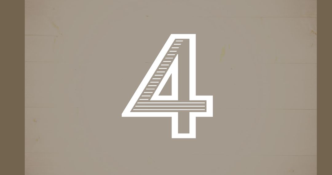 digital number 4 on gray background with copy space - Free Images, Stock Photos and Pictures on Pikwizard.com