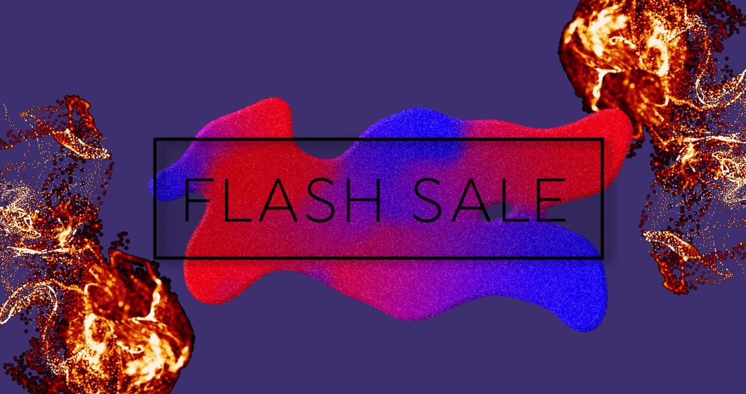Vibrant Flash Sale Announcement with Dynamic Design