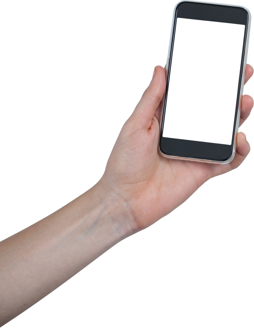 Transparent Background of Hand Holding Smartphone for Ease of Design - Download Free Stock Images Pikwizard.com