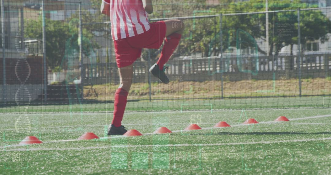 Soccer Player Training with Digital Technology Interface