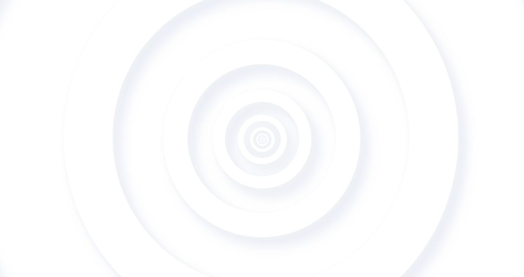 White Concentric Circles Radiating on Seamless Loop