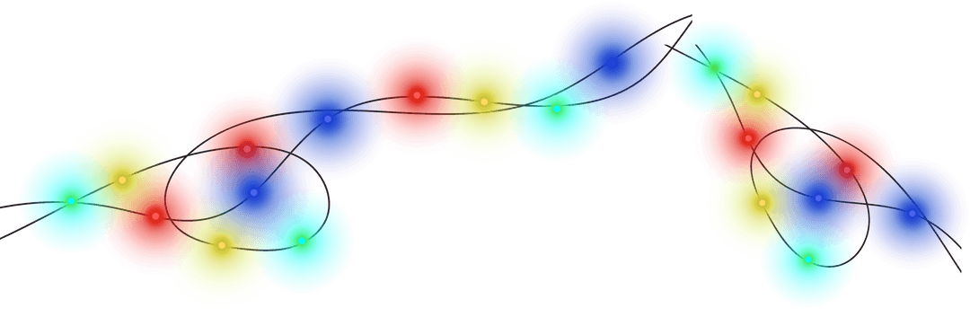 Vibrant Overlapping Circles with Interlacing Curves on Transparent Background